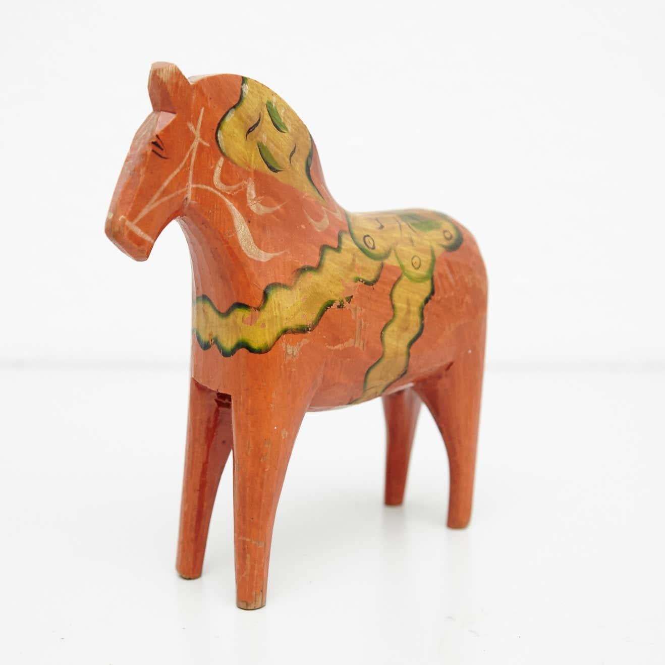 Swedish Folk Wooden Horse Toy, circa 1920 5