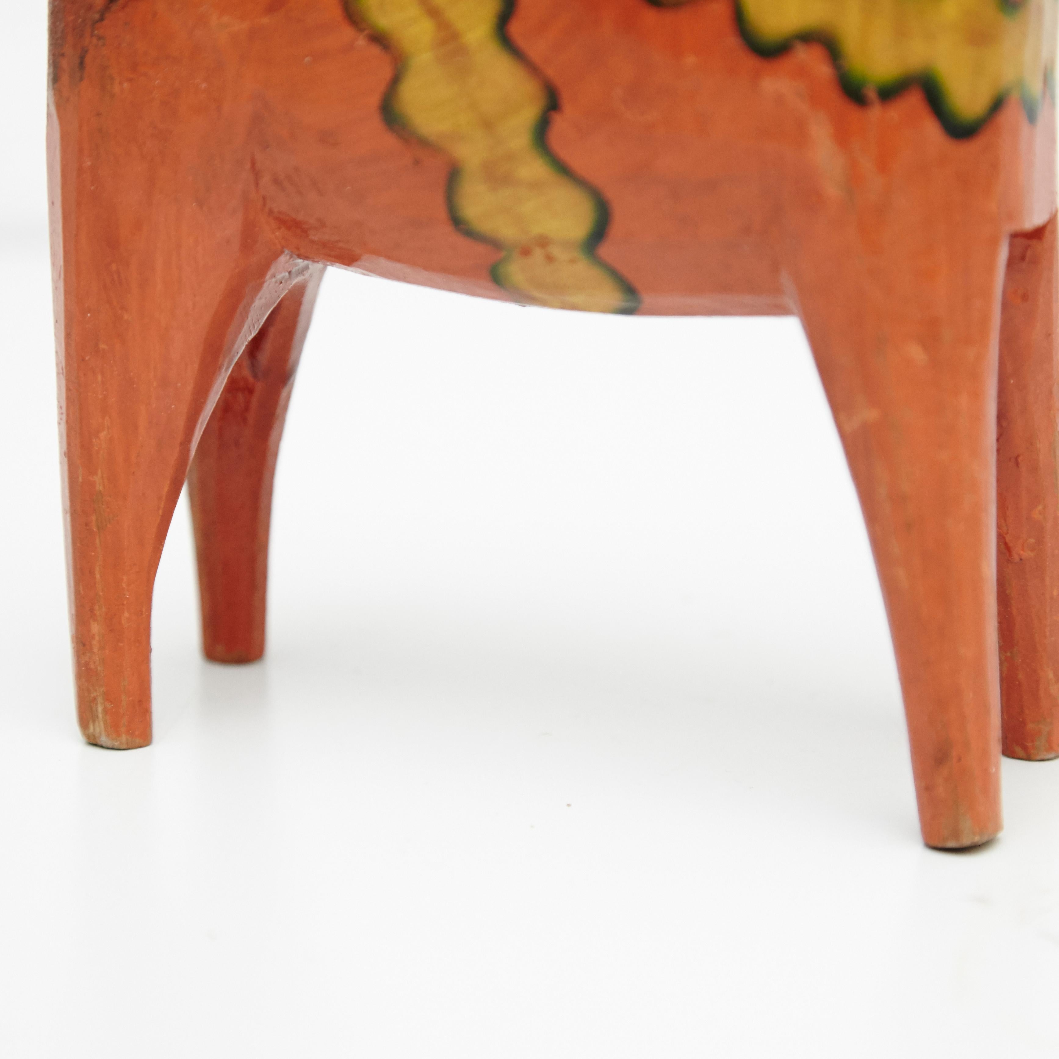 Swedish Folk Wooden Horse Toy, circa 1920 1