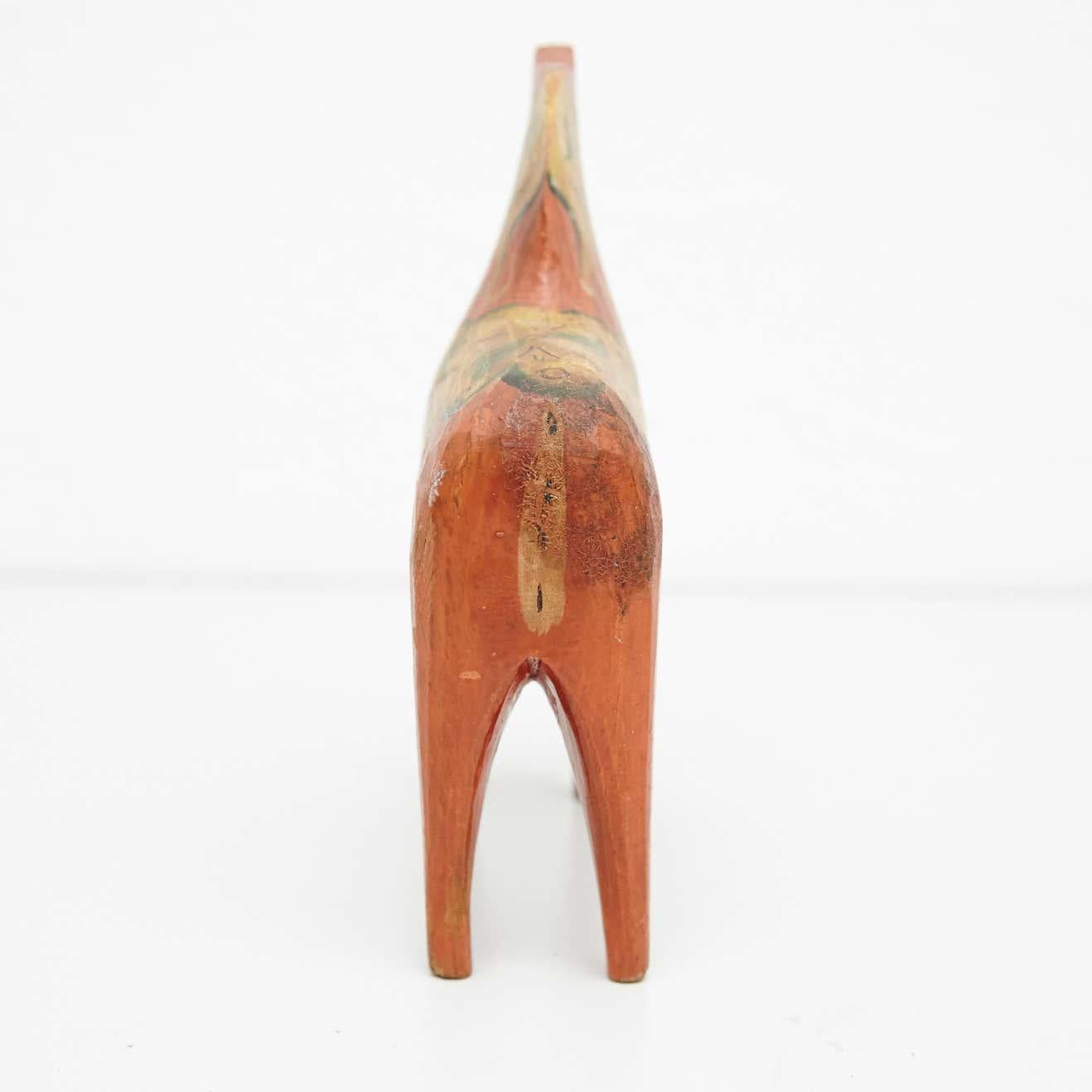 Swedish Folk Wooden Horse Toy, circa 1920 1