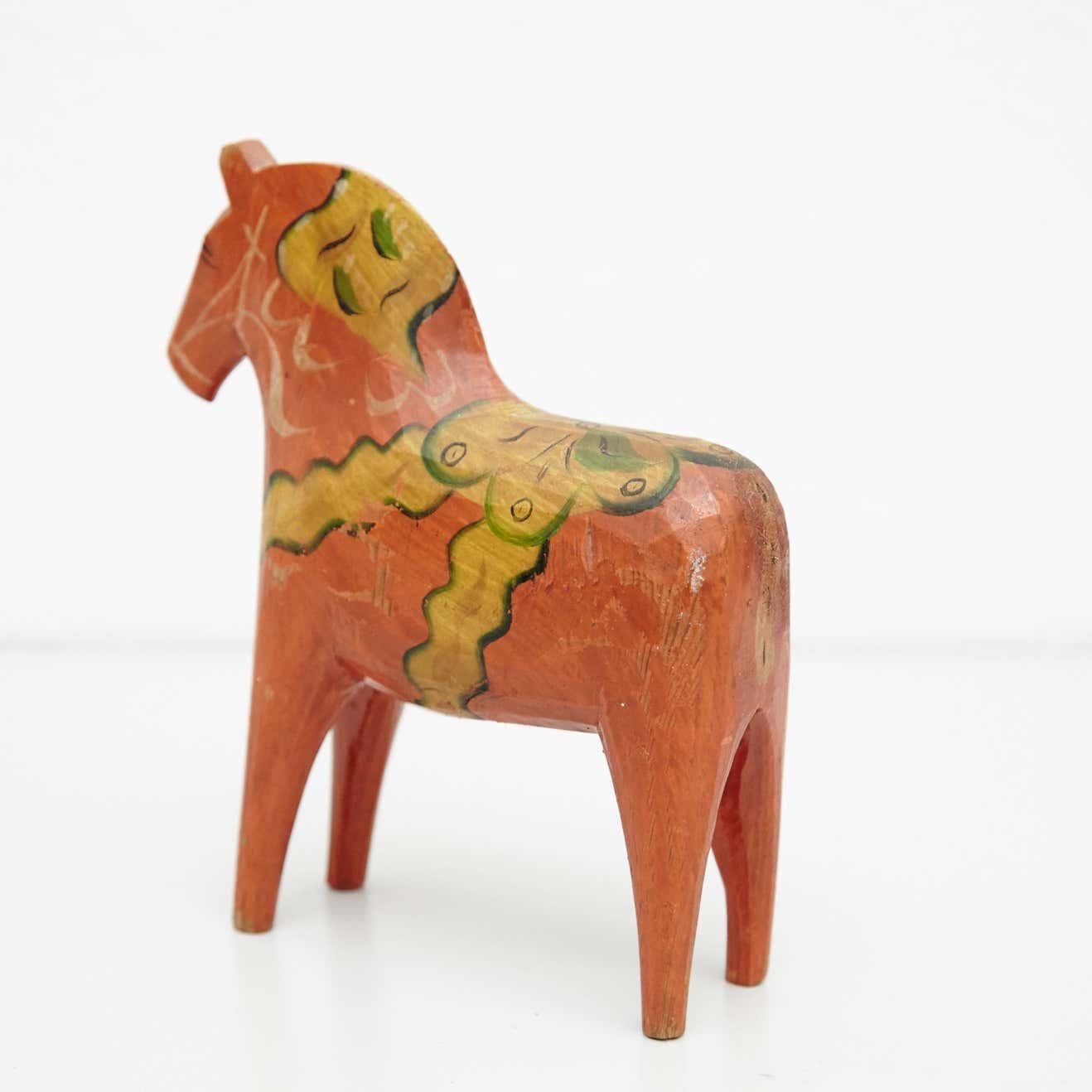Swedish Folk Wooden Horse Toy, circa 1920 3