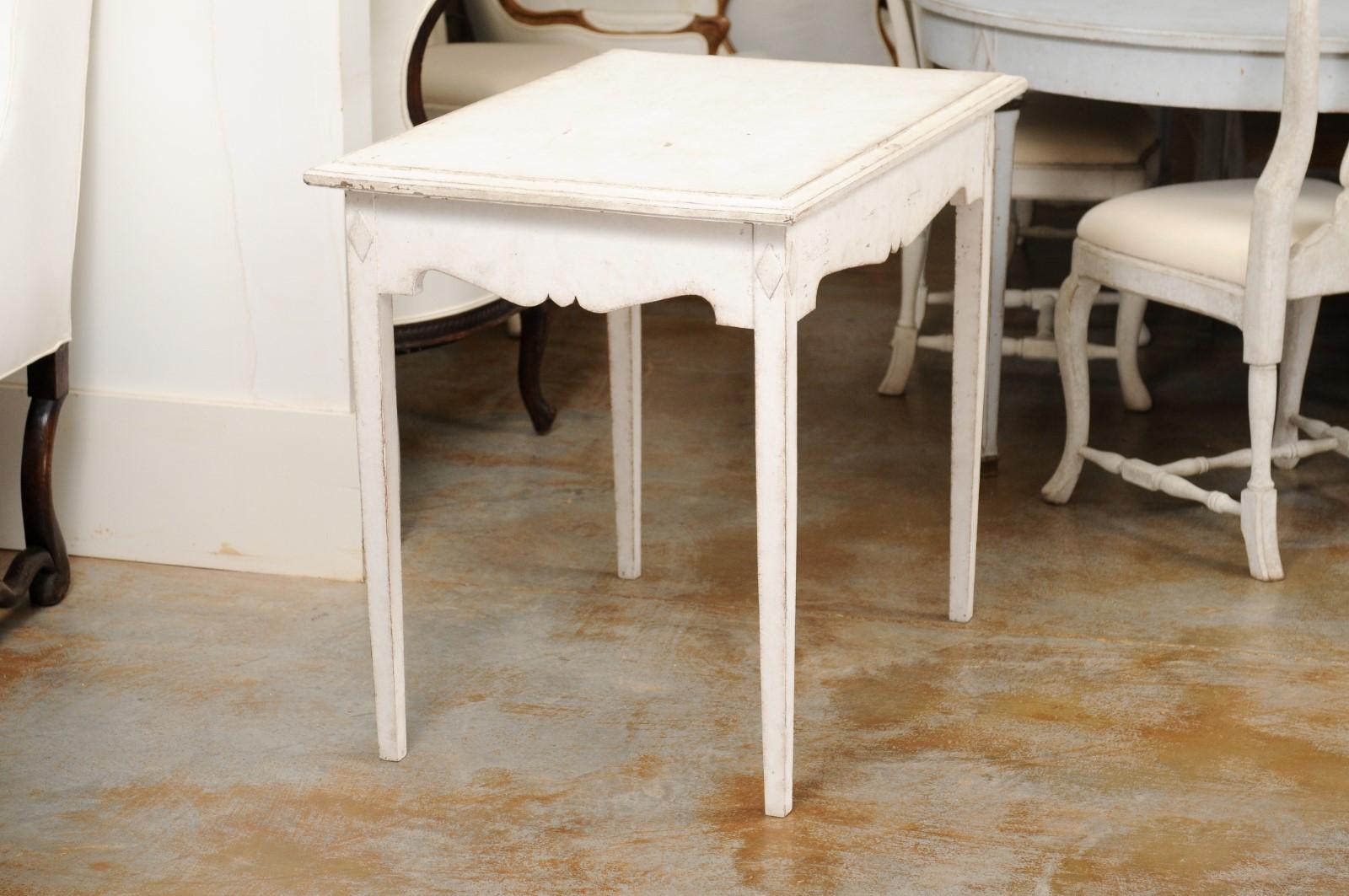 Swedish Freestanding Painted Writing Table Created for Queen Alexandrine For Sale 5