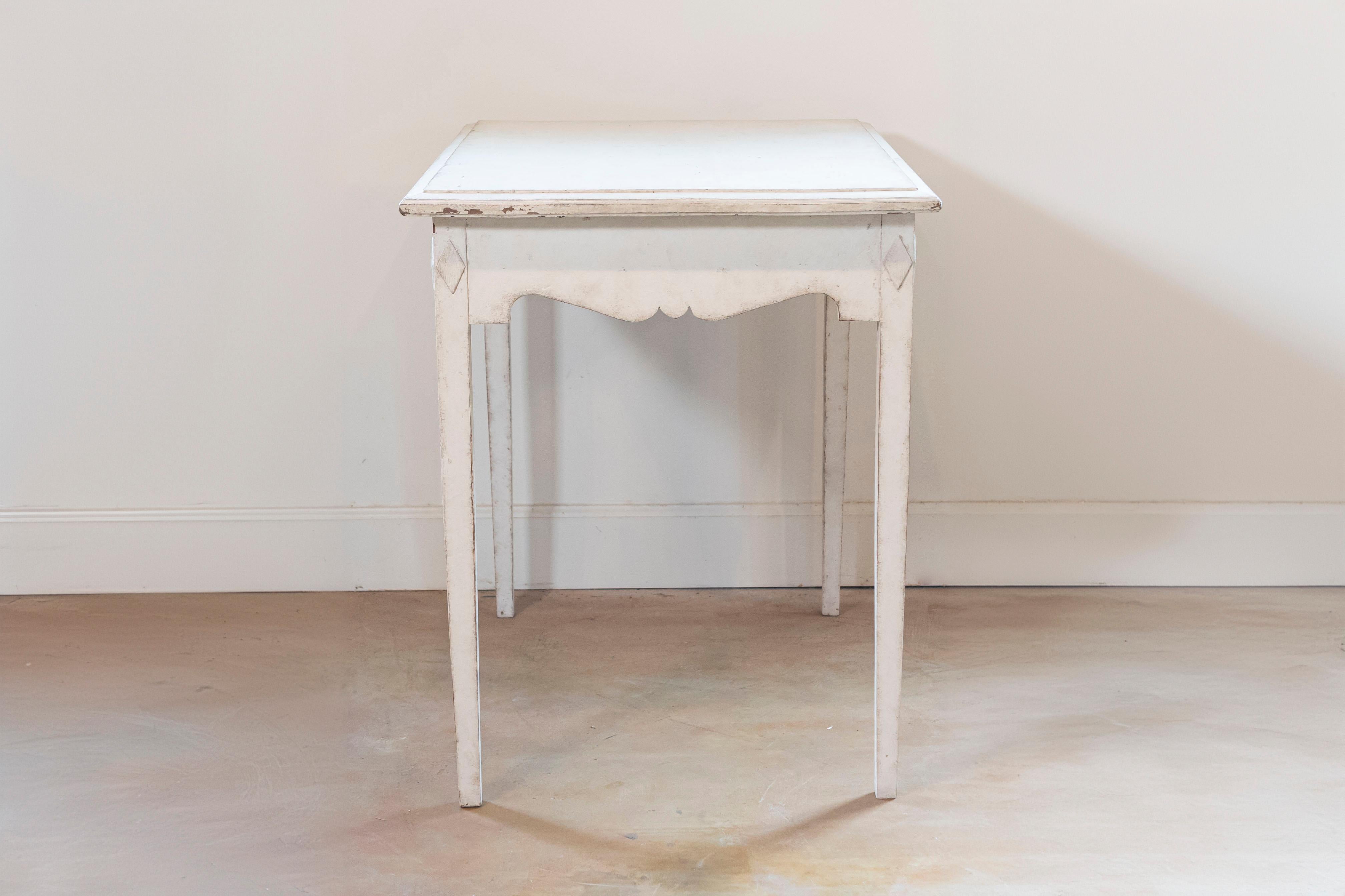 Swedish Freestanding Painted Writing Table Created for Queen Alexandrine For Sale 1