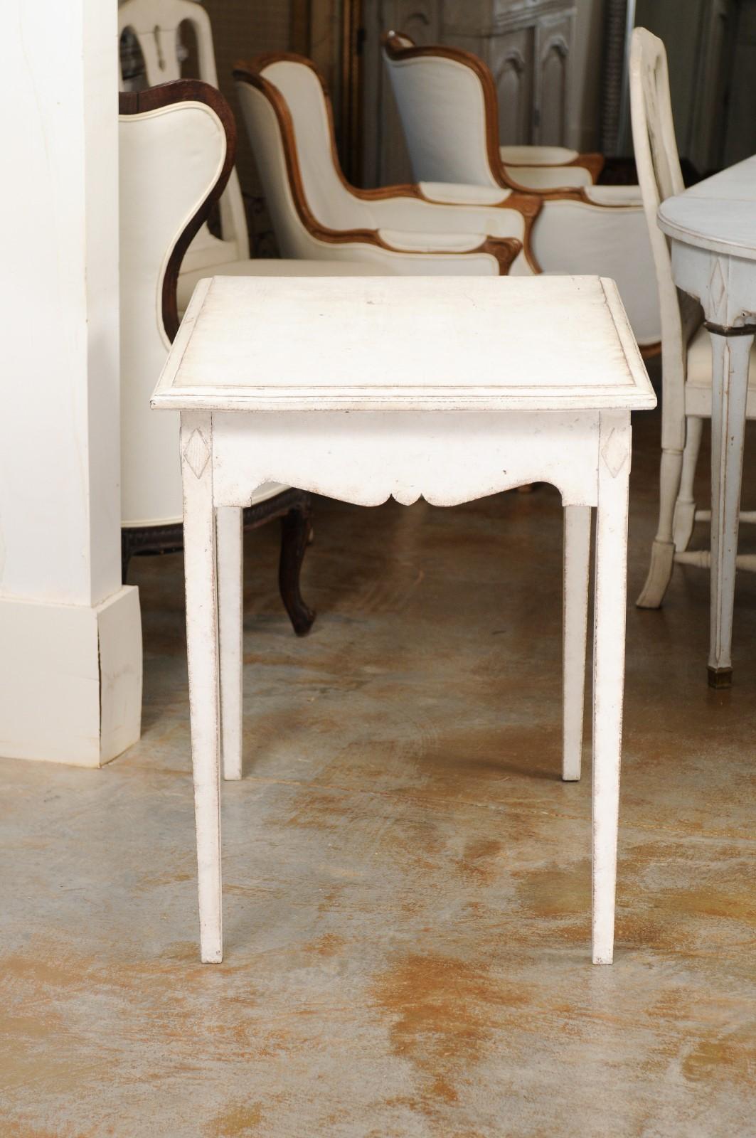 Swedish Freestanding Painted Writing Table Created for Queen Alexandrine For Sale 3