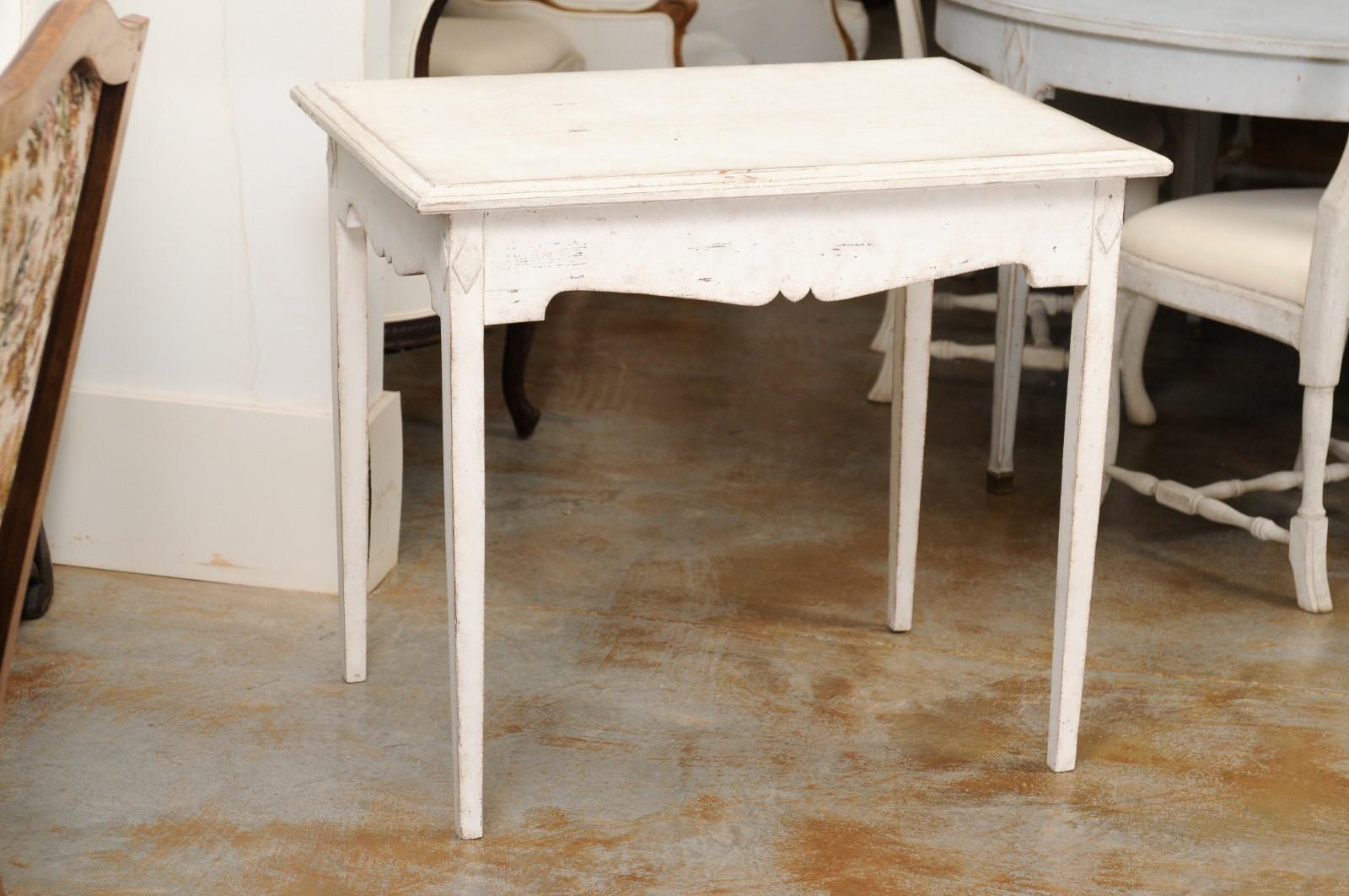 Swedish Freestanding Painted Writing Table Created for Queen Alexandrine For Sale 4