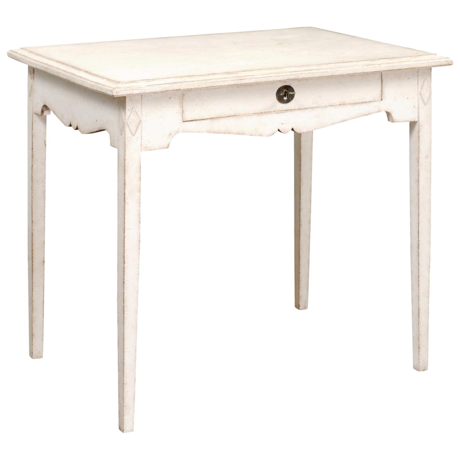 Swedish Freestanding Painted Writing Table Created for Queen Alexandrine For Sale