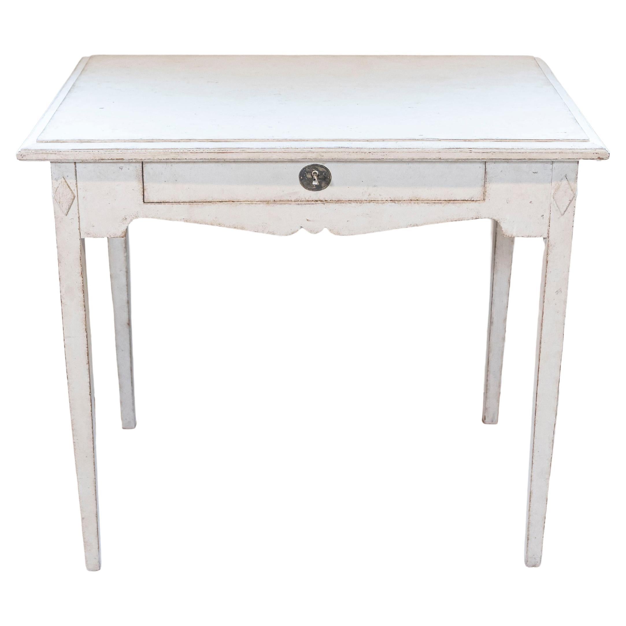 Swedish Freestanding Painted Writing Table Created for Queen Alexandrine