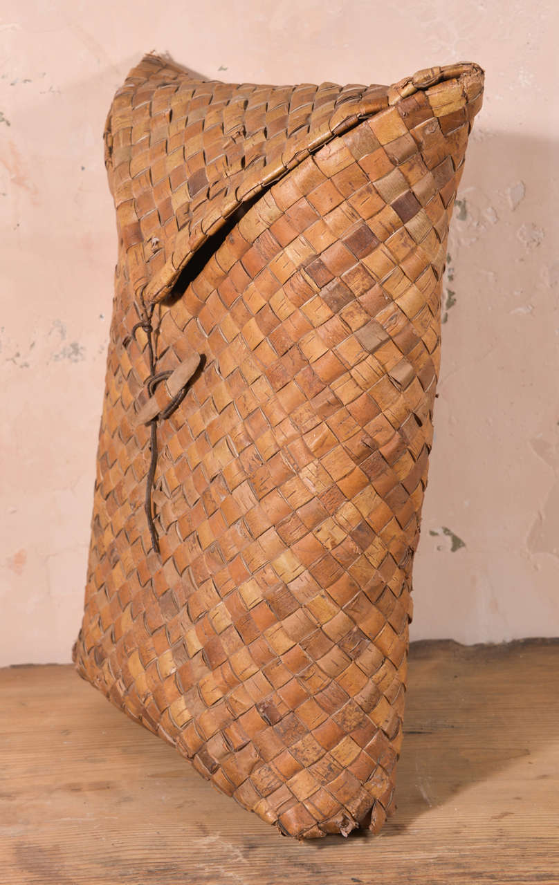 Hand-Woven Swedish Woven Fruit Basket For Sale