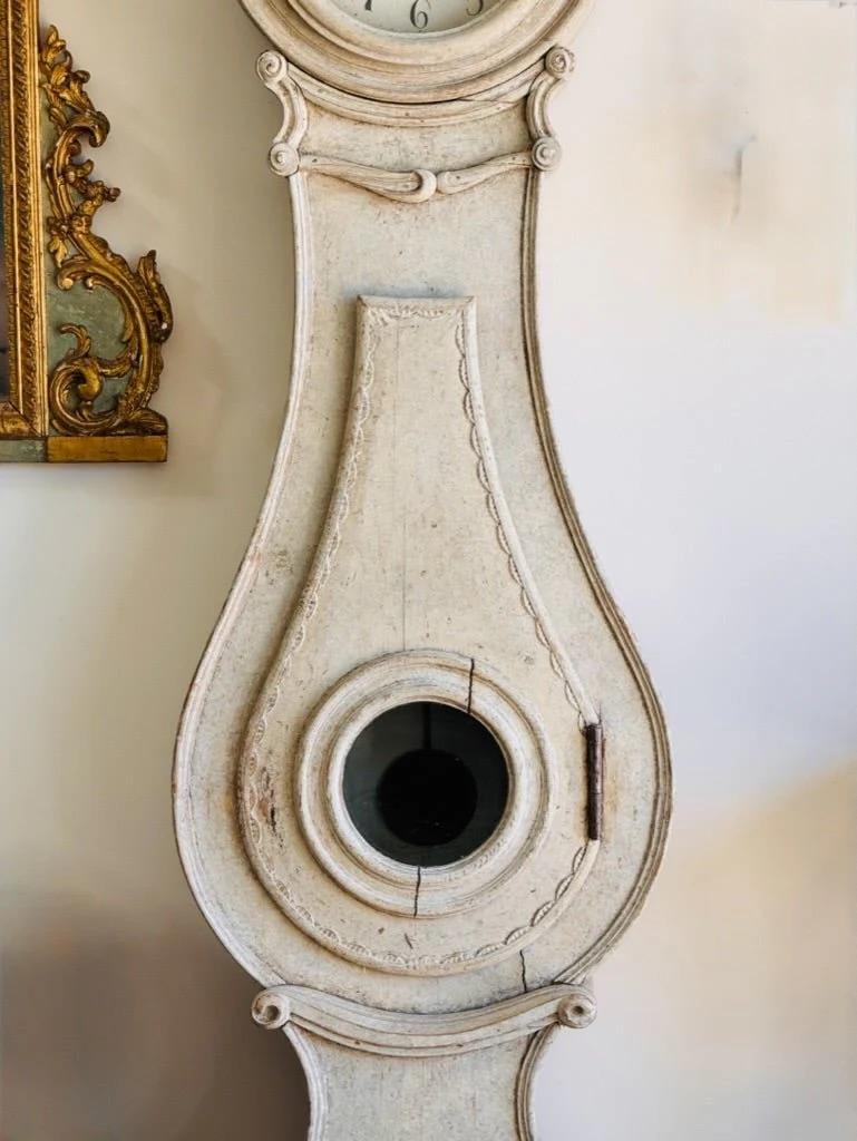 19th Century Swedish Fryksdahl Mora clock, c. 1820 For Sale