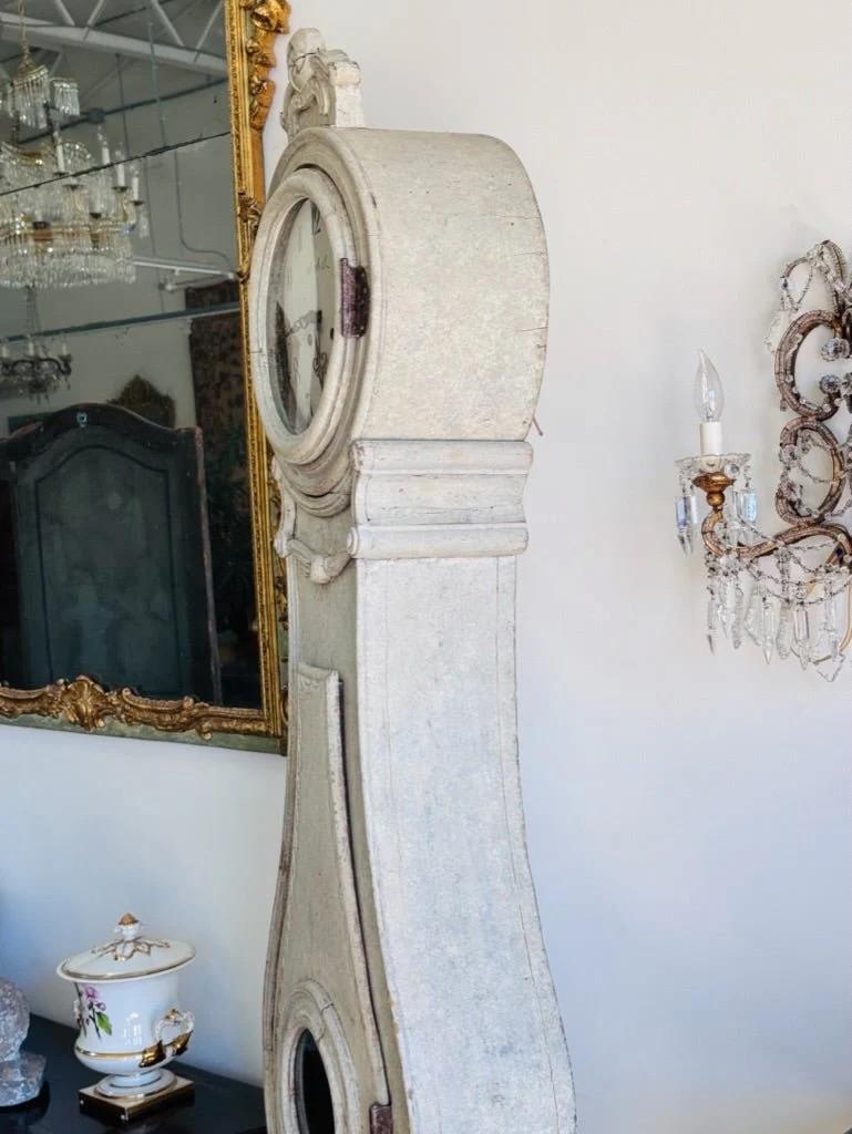 Swedish Fryksdahl Mora clock, c. 1820 For Sale 1
