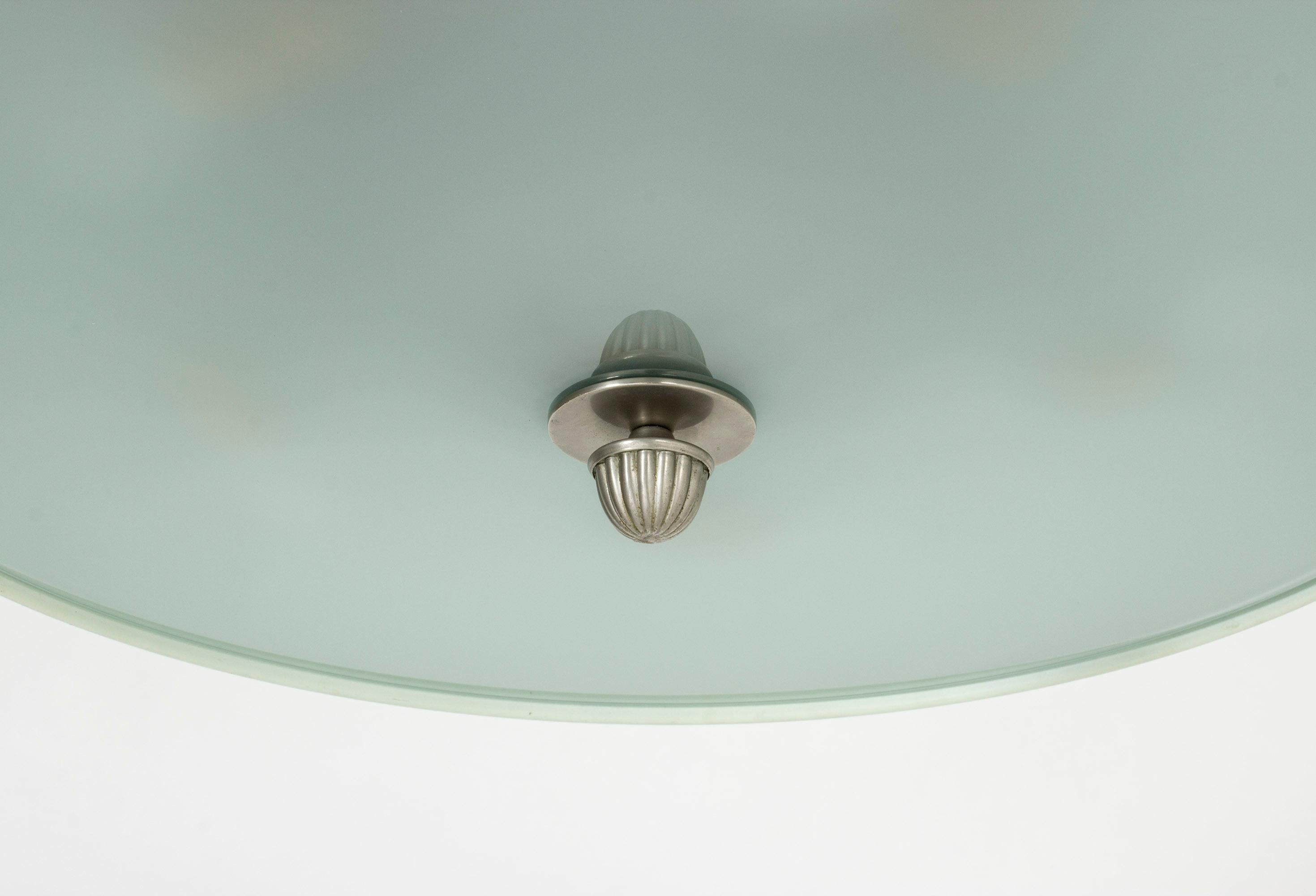 Scandinavian Modern Swedish Functionalist Ceiling Lamp by Bo Notini