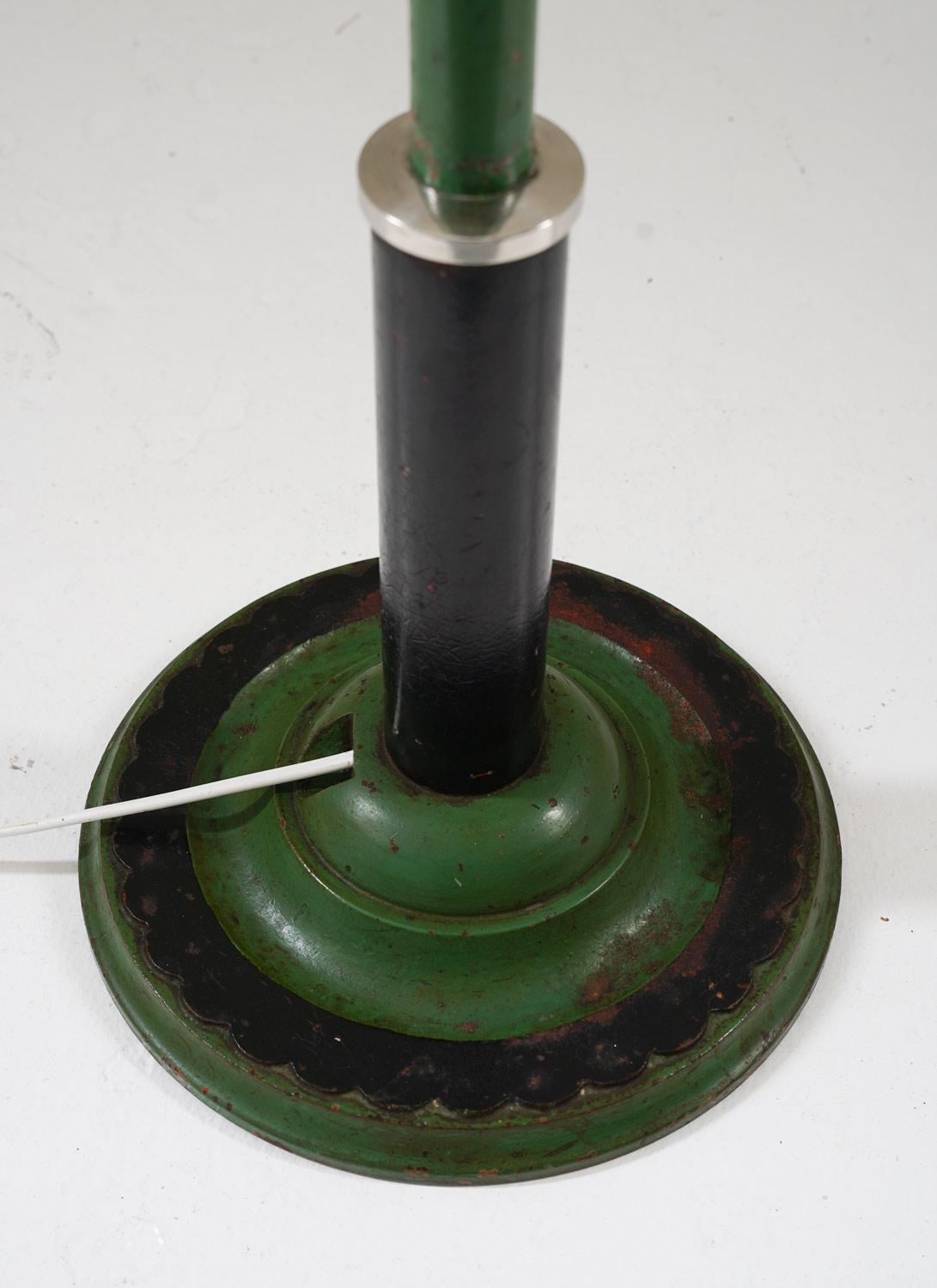 Metal Swedish Functionalist Floor Lamp, 1930s For Sale