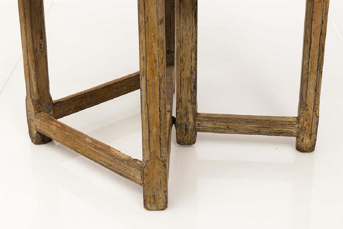 Antique Swedish Demi-Lune Gate Leg Table 4