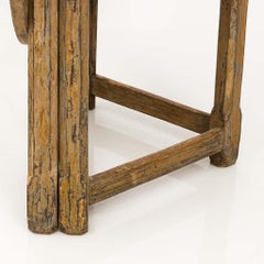 Antique Swedish Demi-Lune Gate Leg Table