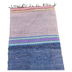 Swedish genuine hand woven rag rug country
