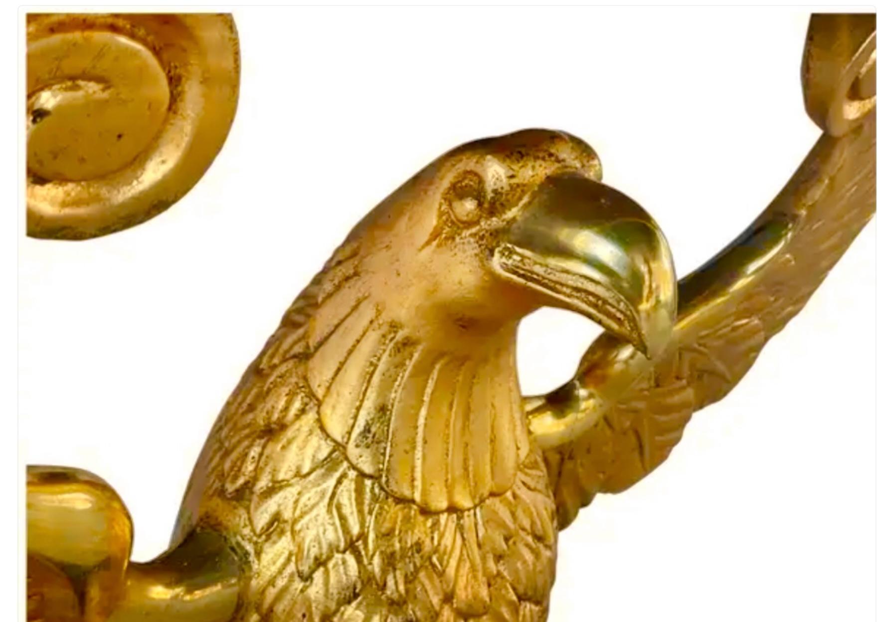 Swedish Giltwood Eagle Console Table For Sale 2