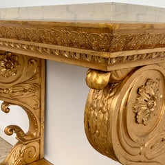 Swedish Giltwood Early 19th Century Empire Console Table