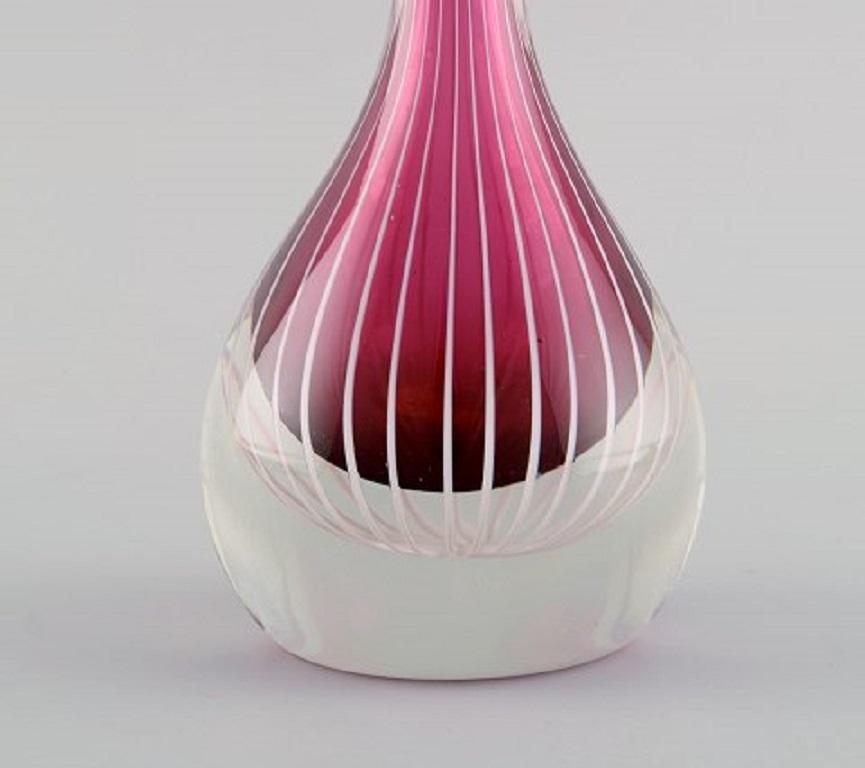 swedish art glass vase