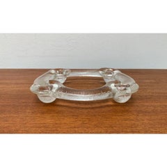 Swedish Glass Candleholder Ring from Pukeberg, 1970s