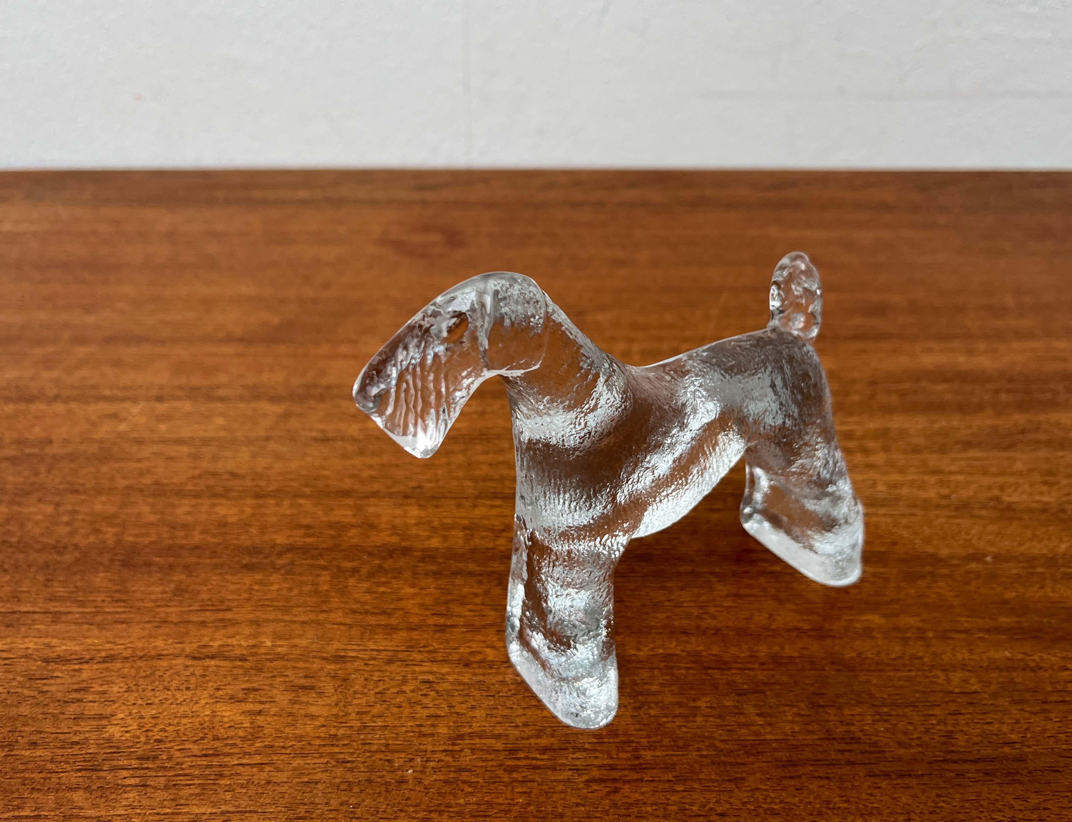 Scultura in vetro svedese della serie Airdaleterrier Bertil Vallien Kosta Boda in vendita 5