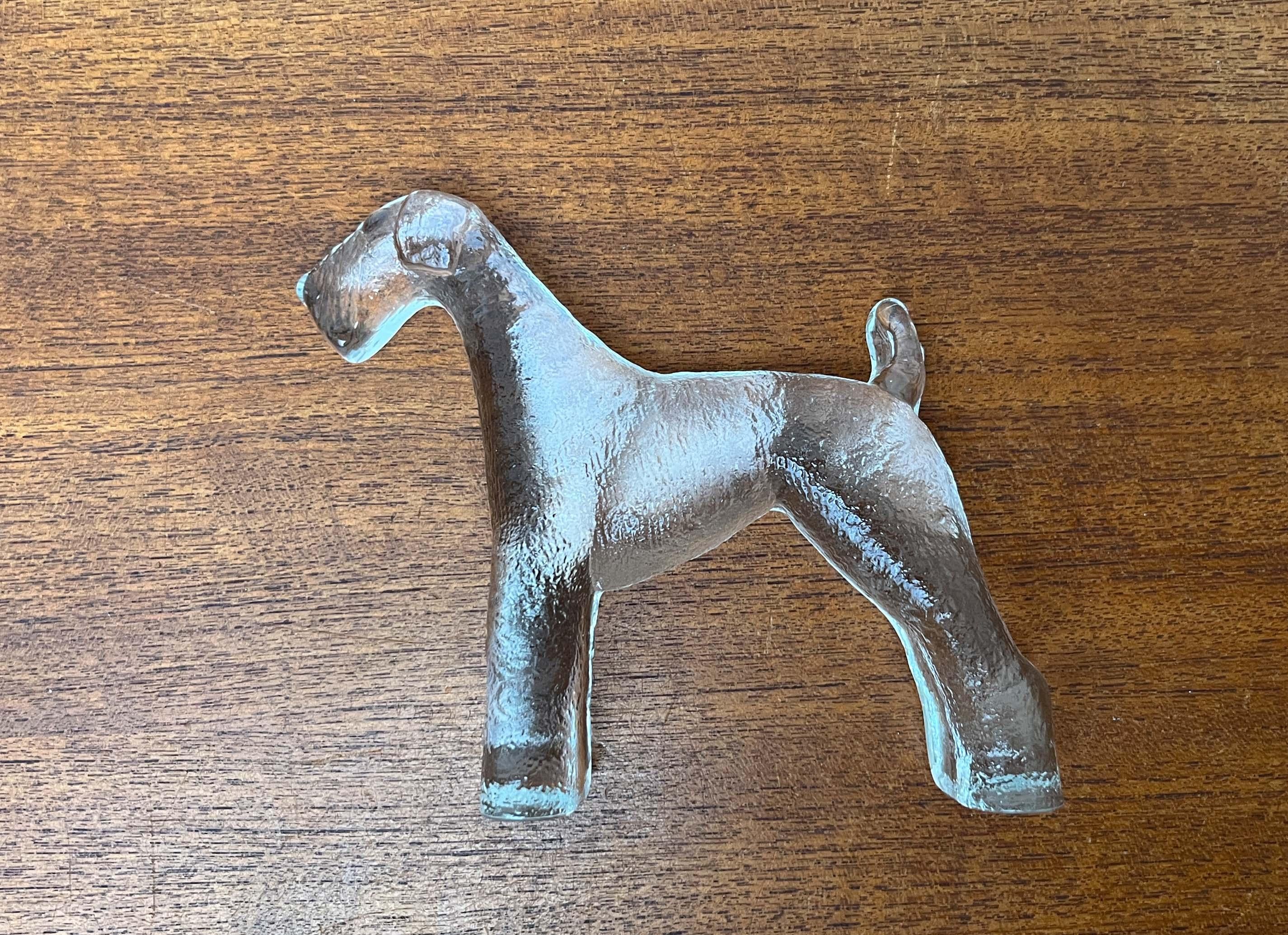 Scultura in vetro svedese della serie Airdaleterrier Bertil Vallien Kosta Boda in vendita 8