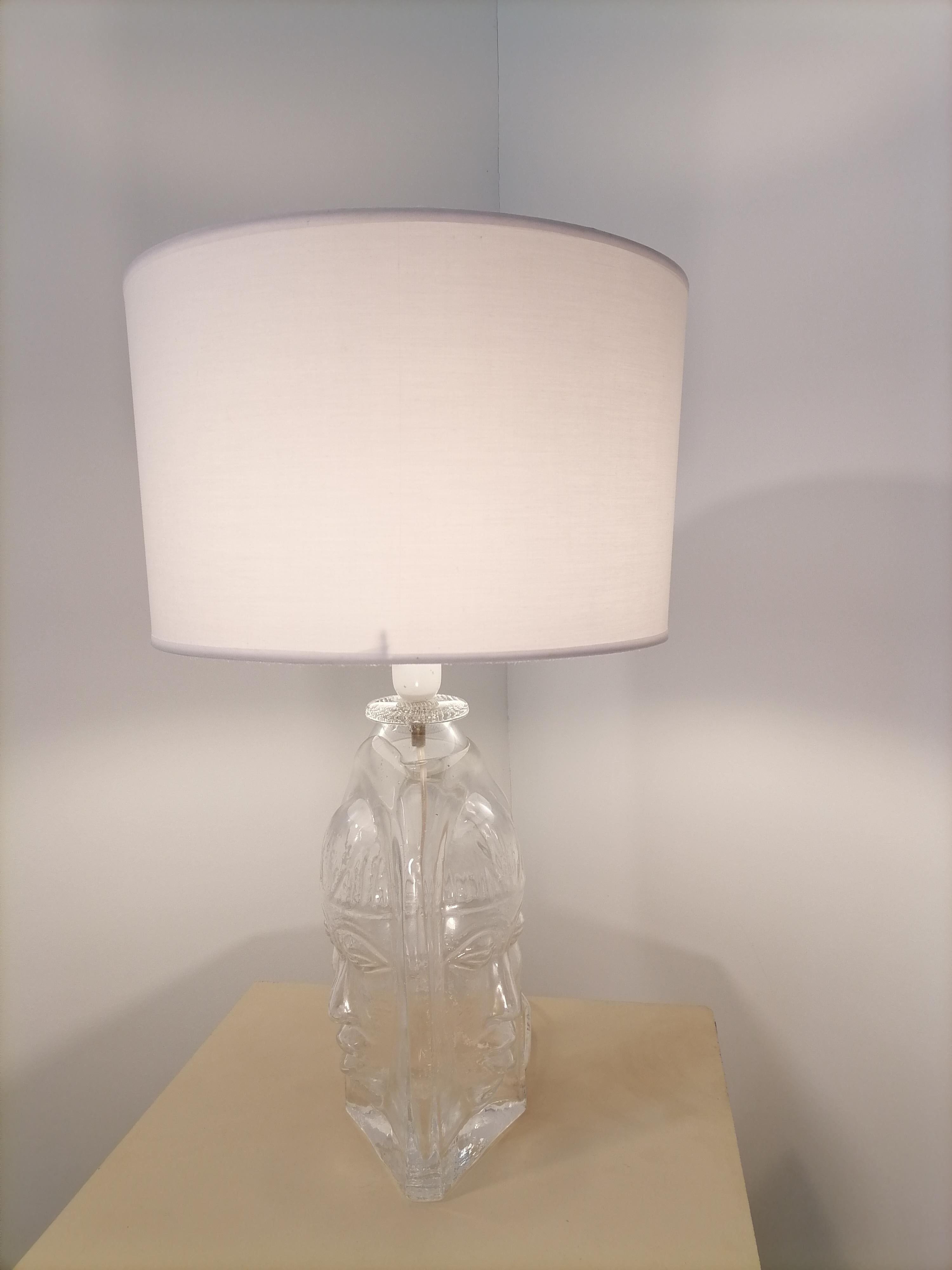 Swedish Glass Lamp, 1960 In Good Condition For Sale In Toulouse, Midi-Pyrénées