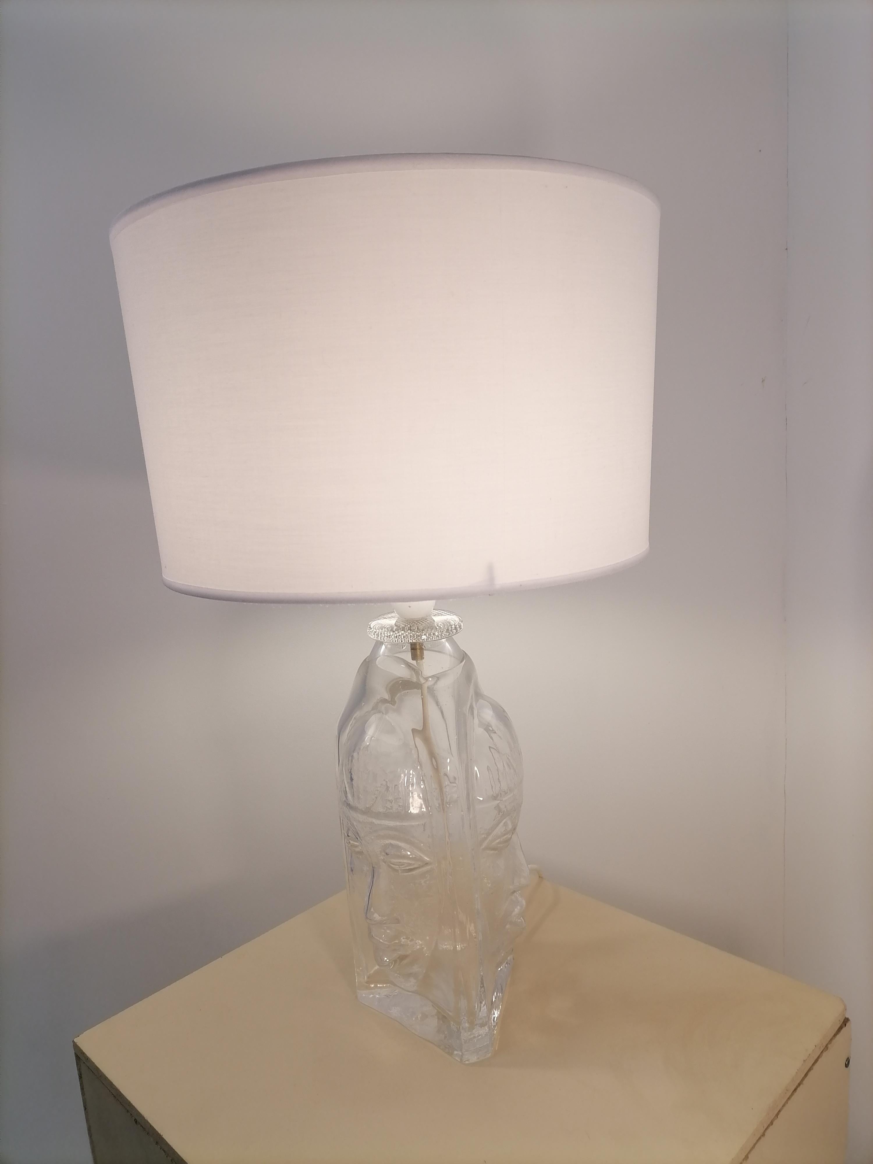 Mid-20th Century Swedish Glass Lamp, 1960 For Sale