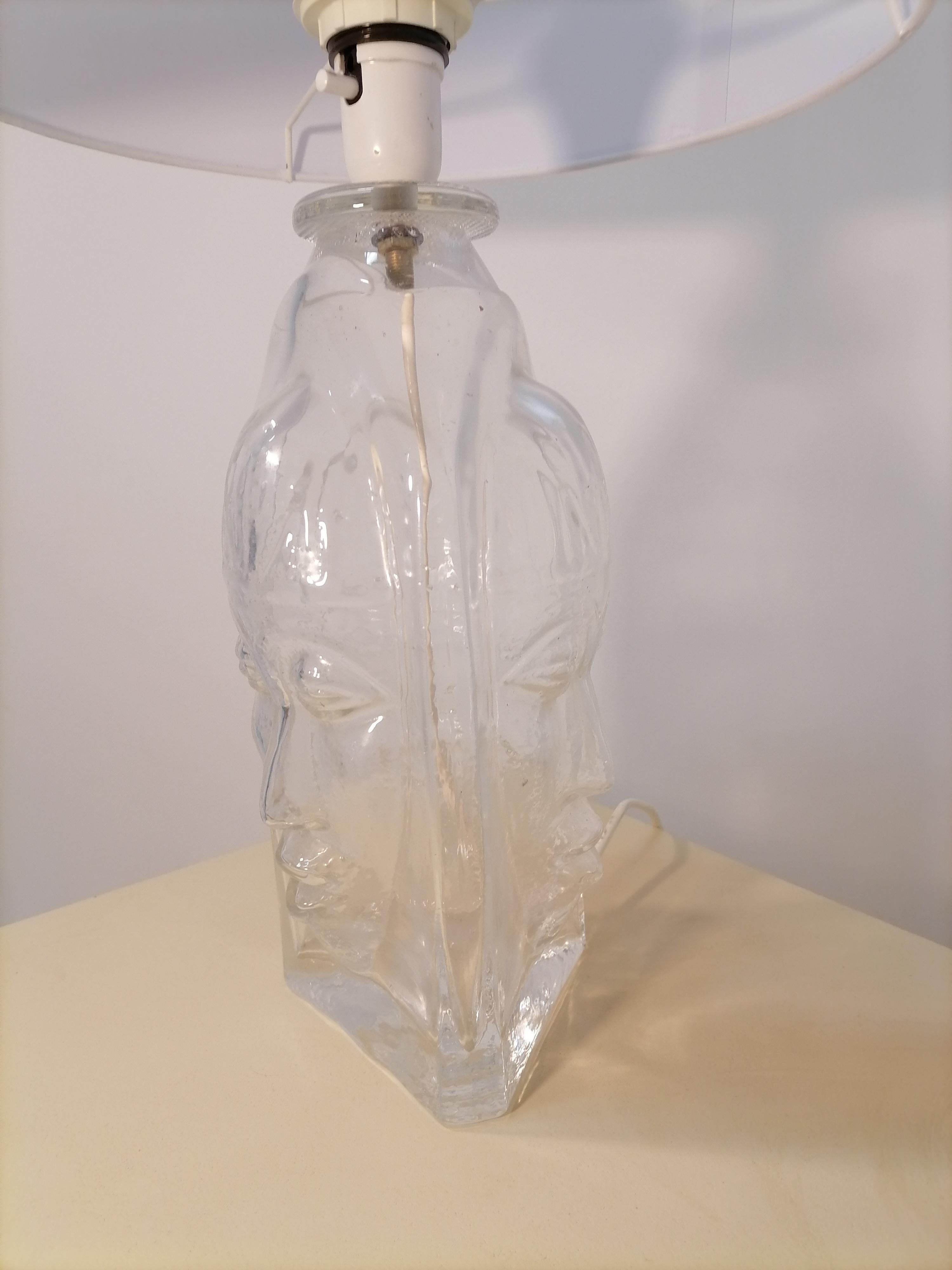 Swedish Glass Lamp, 1960 For Sale 4