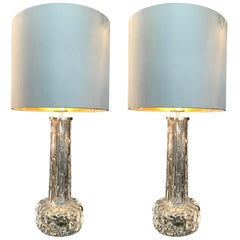 Swedish Glass Lamps by Orrefors