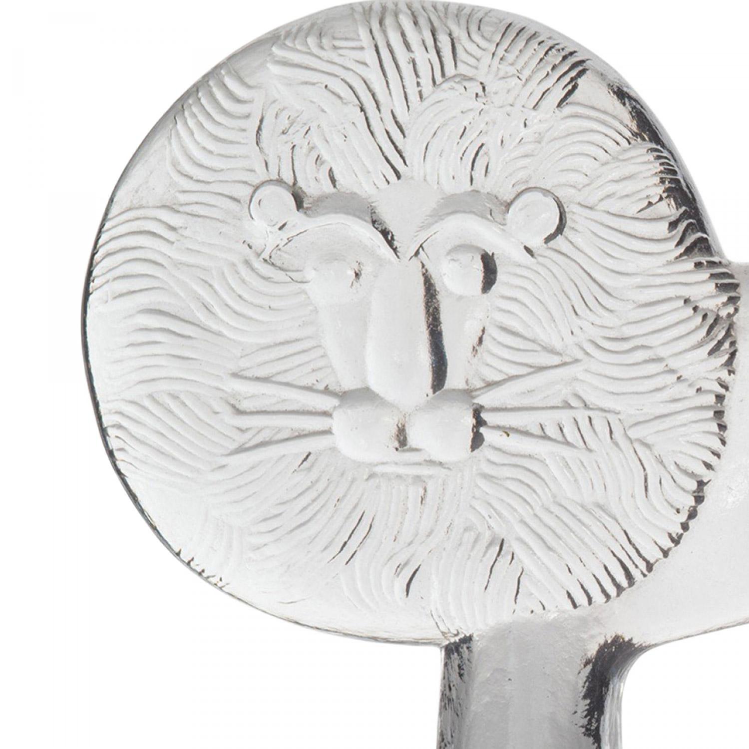 Figurina/portacarte in vetro trasparente d'epoca del 1970 in stile leone stilizzato (Kosta Boda)