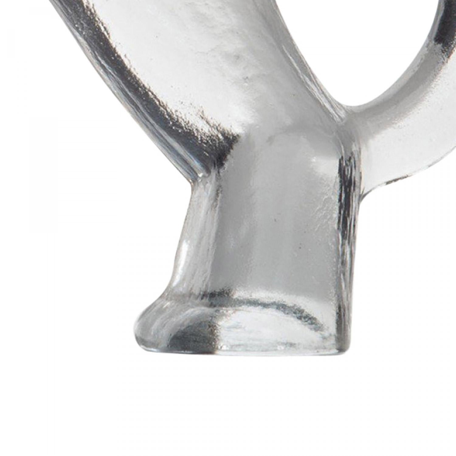 Svedese Swedish Glass Lion Figurine in vendita