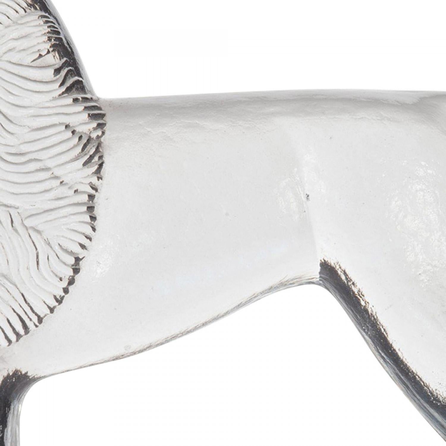 Swedish Glass Lion Figurine In condizioni buone in vendita a Queens, NY