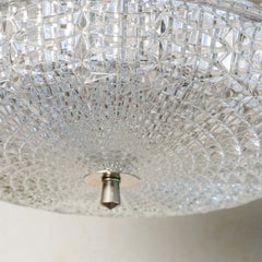 Swedish Orrefors Glass Mid-Century Pendant Light