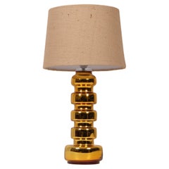 Swedish Glass Table Lamp, 1960s