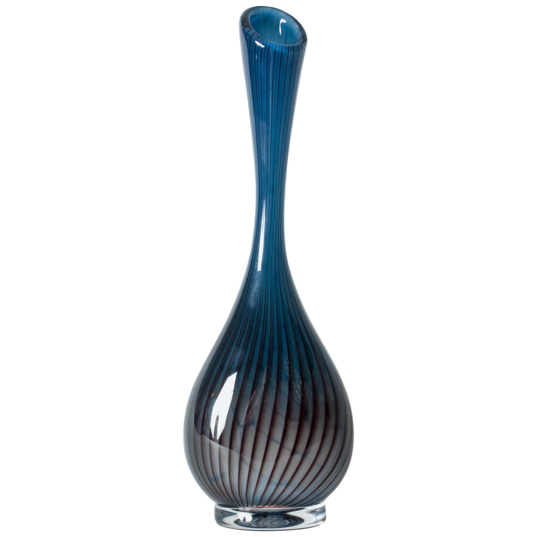 Swedish Glass Vase by Vicke Lindstrand for Kosta Boda, 1950s