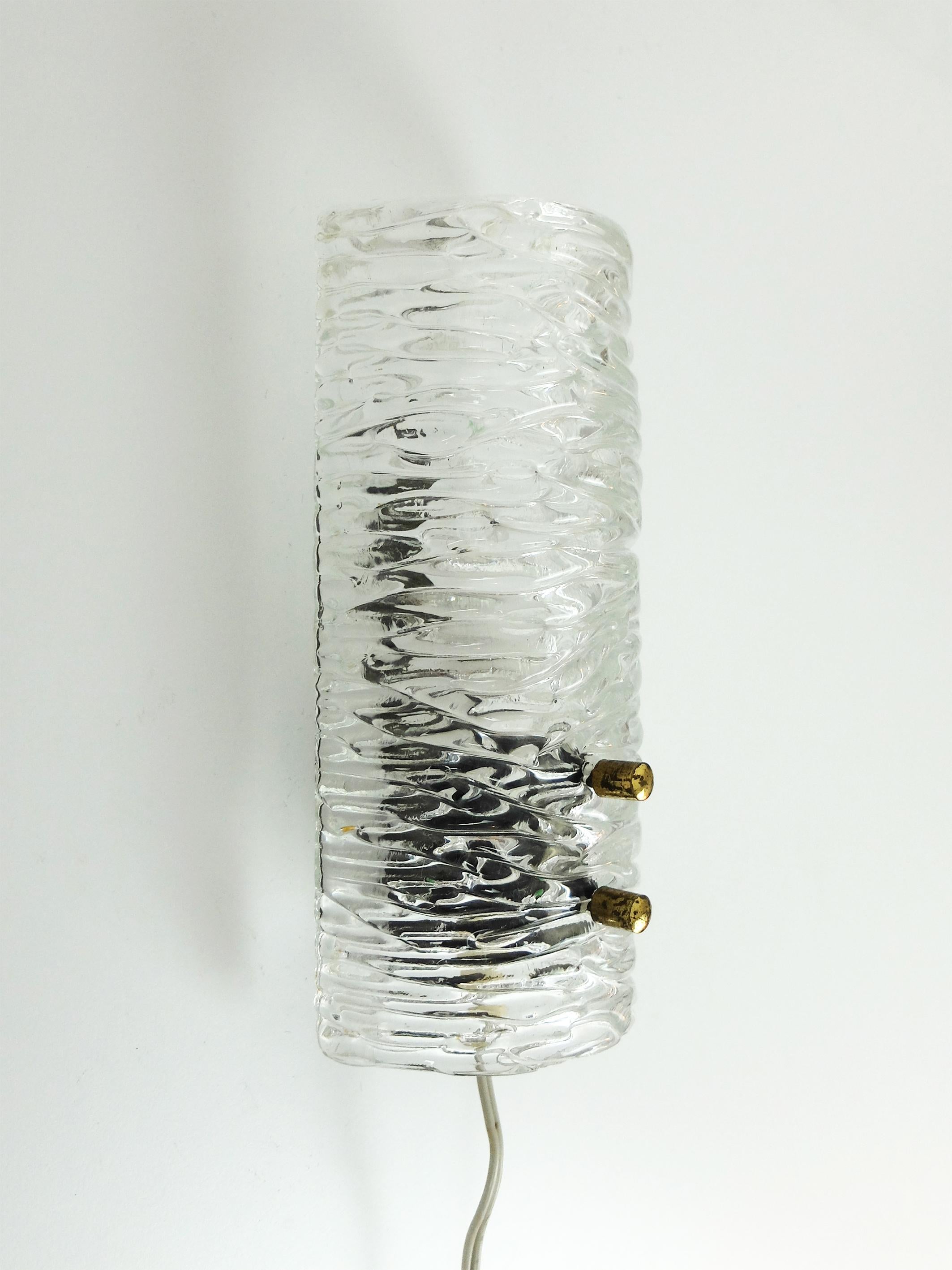Scandinave moderne Applique suédoise en verre Modèle 8493 de Carl Fagerlund pour Orrefors, années 1960 en vente