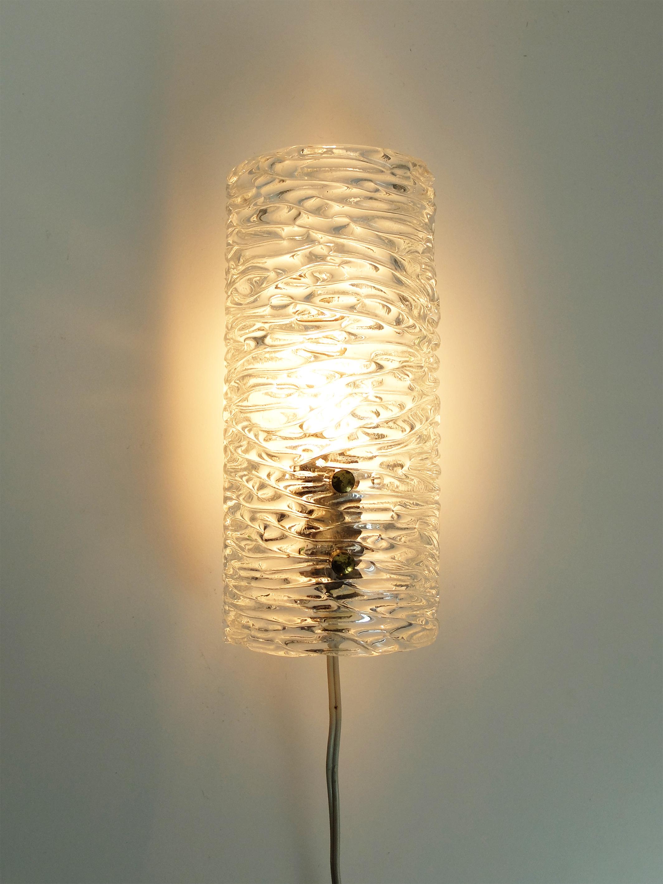 Applique suédoise en verre Modèle 8493 de Carl Fagerlund pour Orrefors, années 1960 Bon état - En vente à Vorst, BE