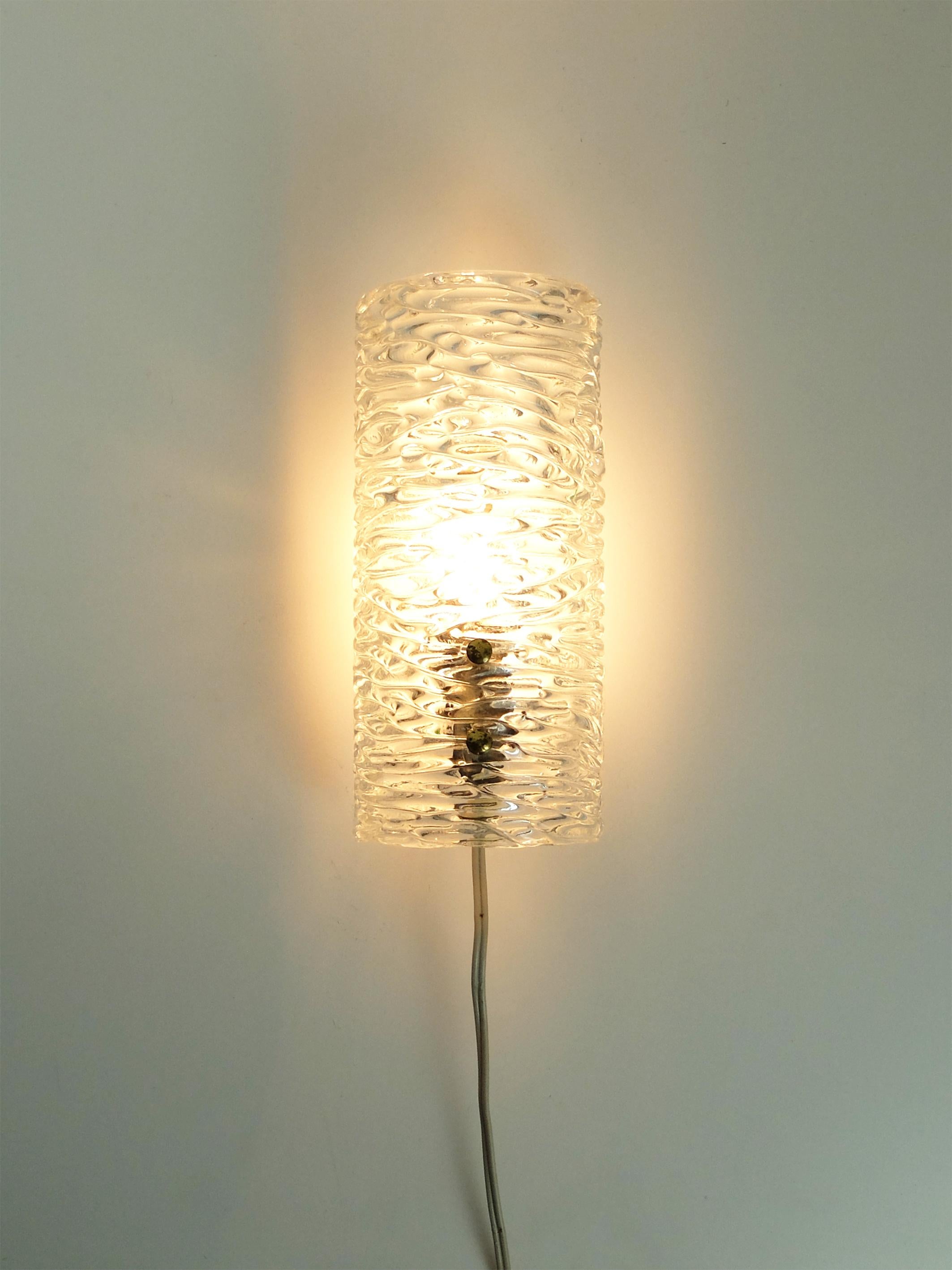 Applique suédoise en verre Modèle 8493 de Carl Fagerlund pour Orrefors, années 1960 en vente 1