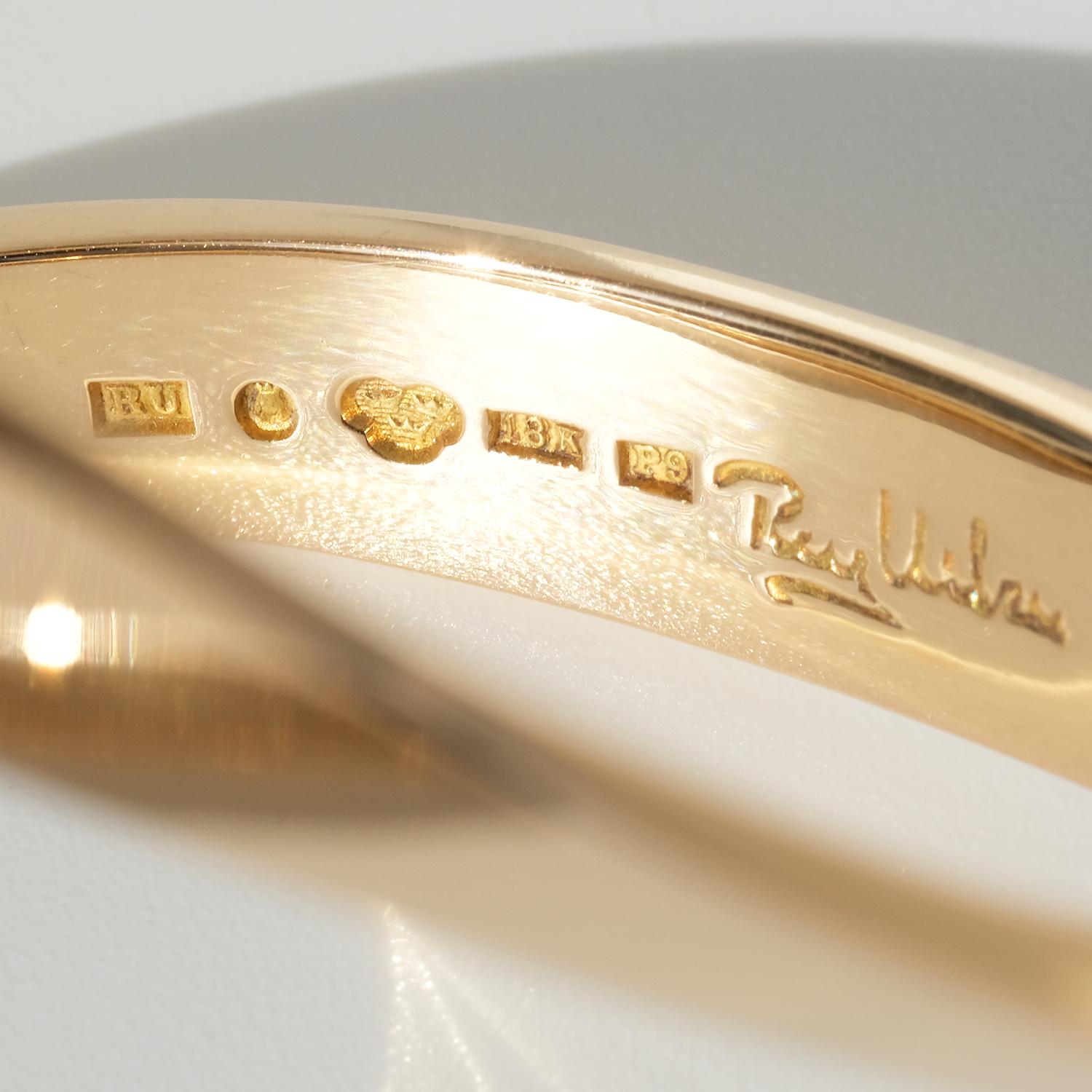 Swedish gold bracelet by Rey Urban made 1965. 6