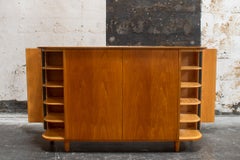 Swedish Golden Elm Dining Cabinet Credenza