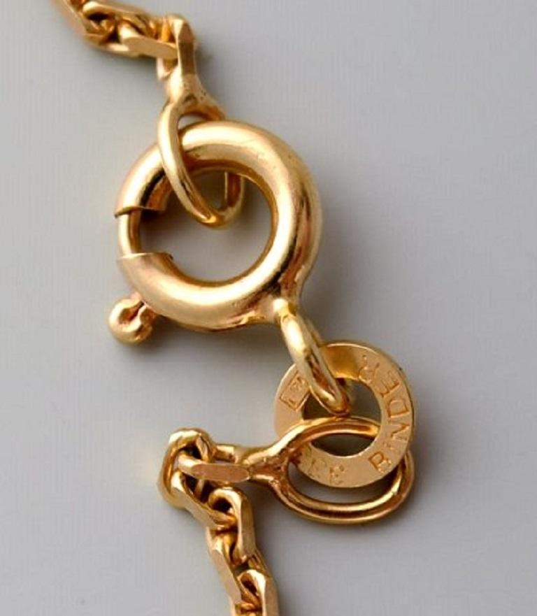 Women's Swedish Goldsmith, 8 Carat Gold Necklace, Mid-20th Century