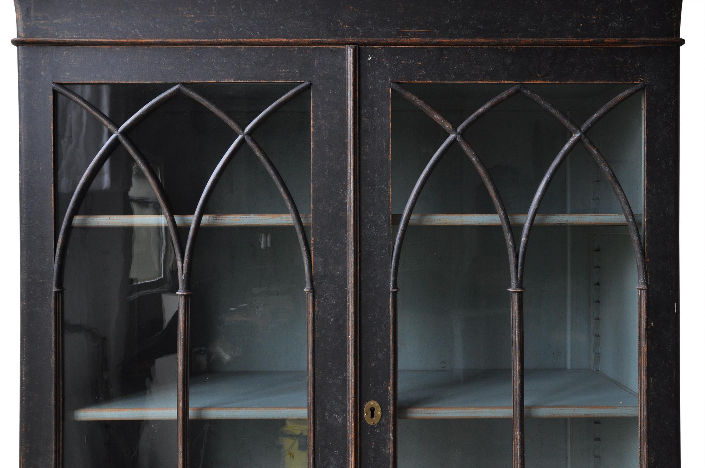 Swedish Gothic Bookcase In Good Condition For Sale In Tetbury, Gloucestershire
