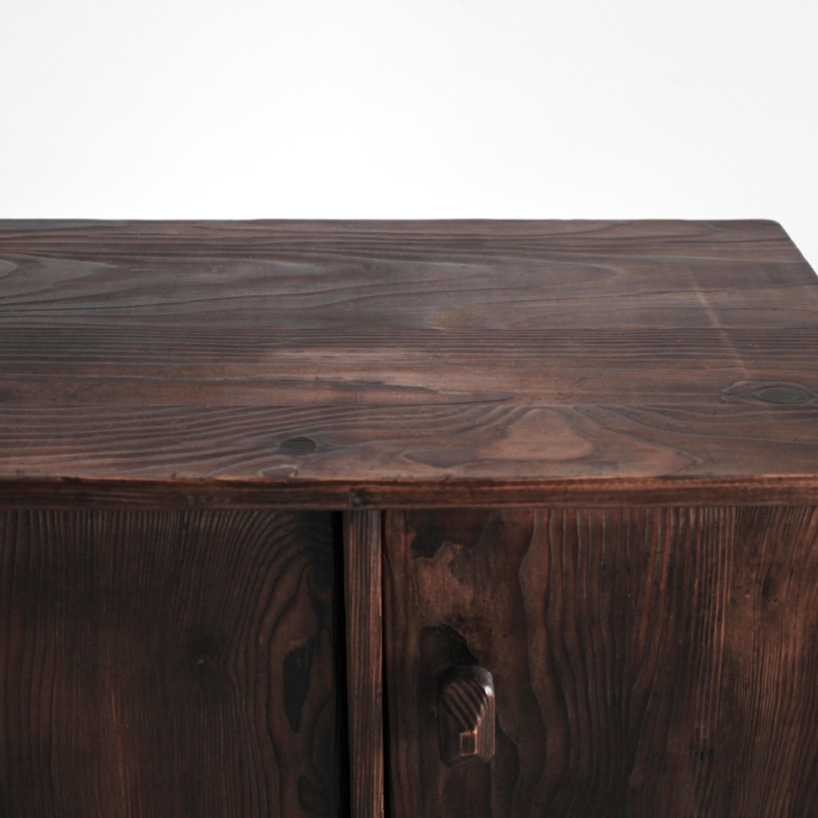 Swedish Gouged Pine Sideboard 3