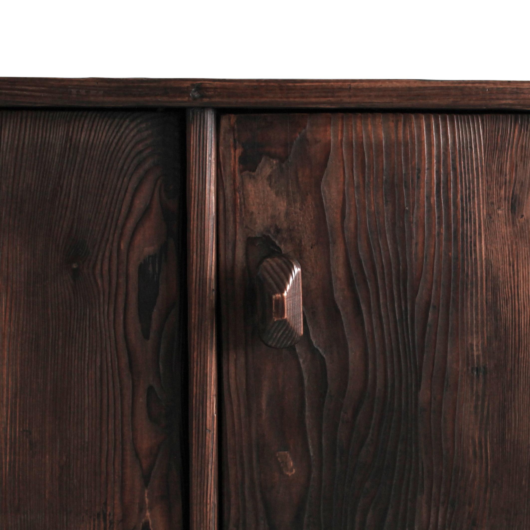 Swedish Gouged Pine Sideboard 4