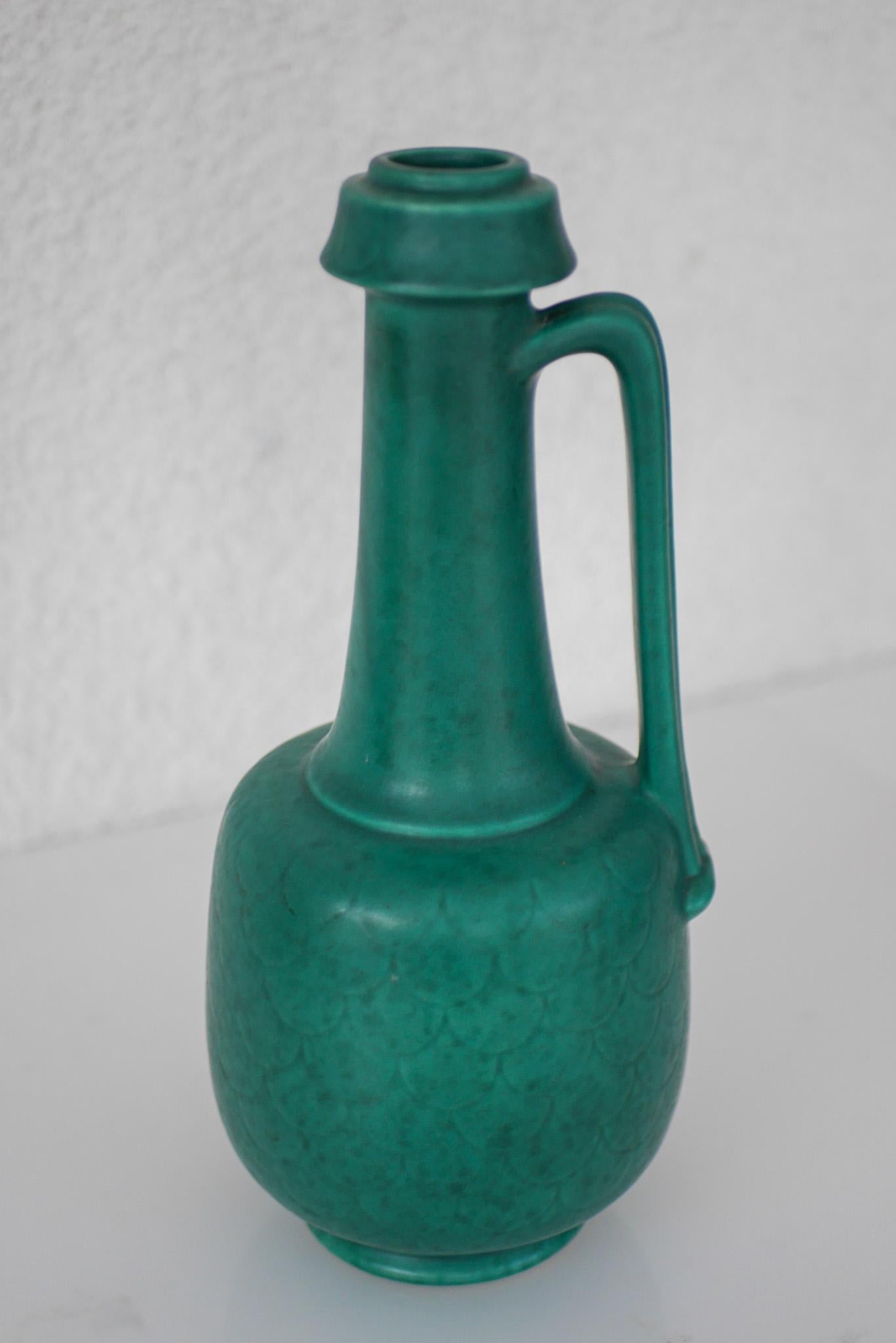 Vaso svedese Grace 1930 Art deco ARGENTA di grandi dimensioni di Wilhelm Kåge per Gustavsberg in vendita 3