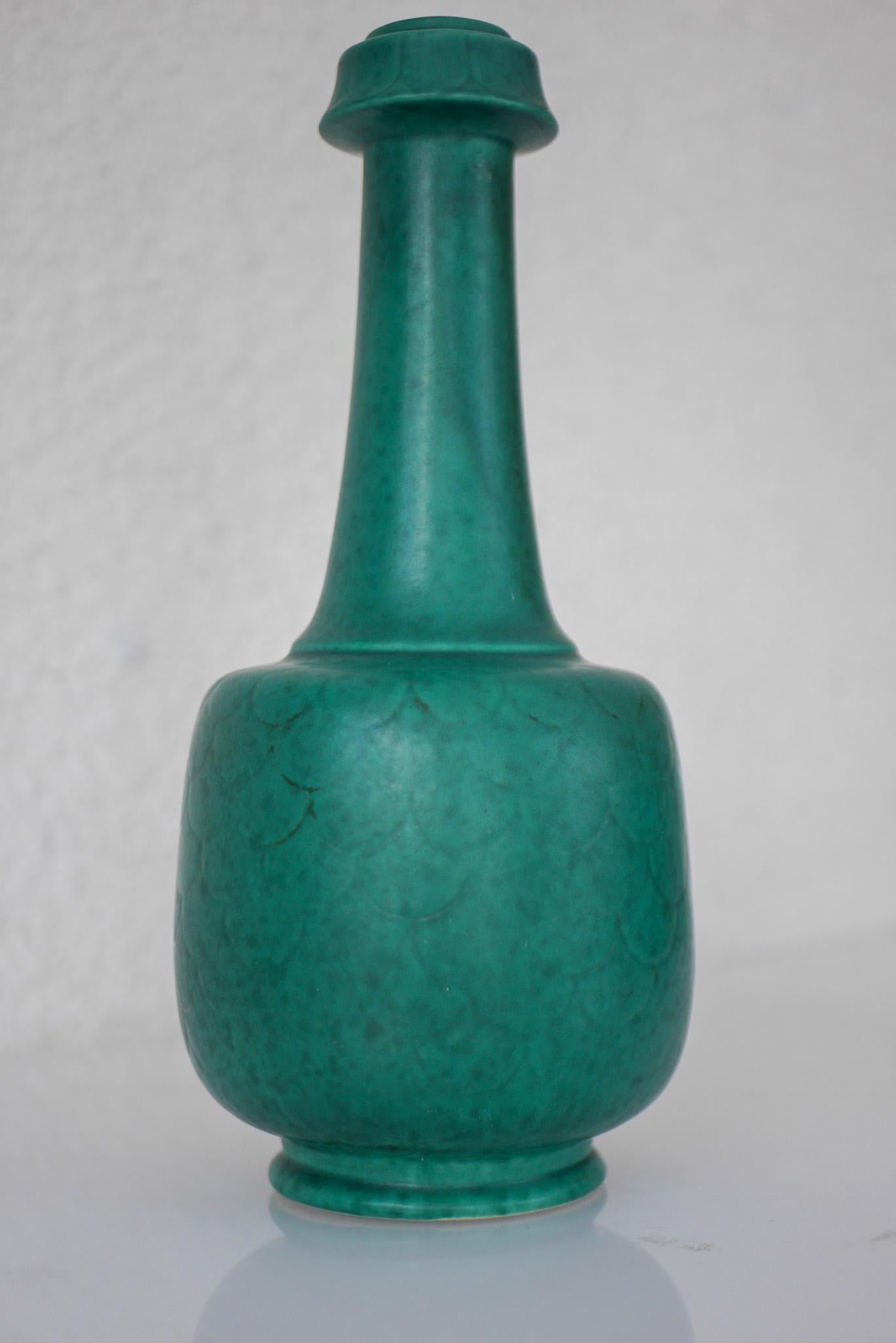 Vaso svedese Grace 1930 Art deco ARGENTA di grandi dimensioni di Wilhelm Kåge per Gustavsberg in vendita 5