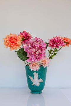 Vaso svedese Grace 1930 Art deco ARGENTA di grandi dimensioni di Wilhelm Kåge per Gustavsberg