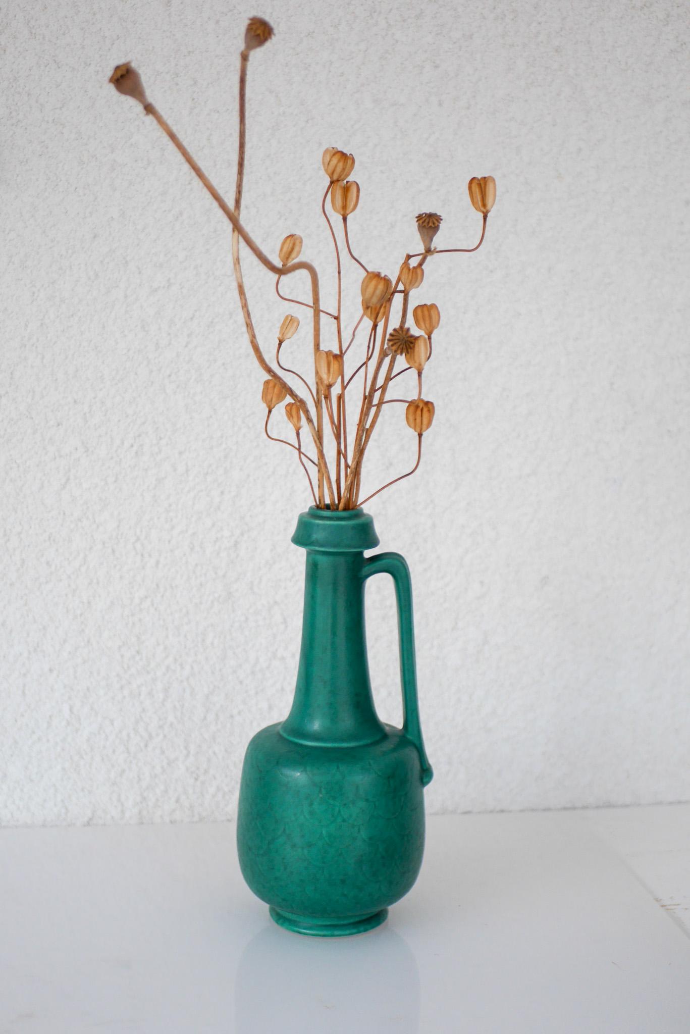 Vaso svedese Grace 1930 Art deco ARGENTA di grandi dimensioni di Wilhelm Kåge per Gustavsberg In condizioni buone in vendita a Skarpnäck, SE
