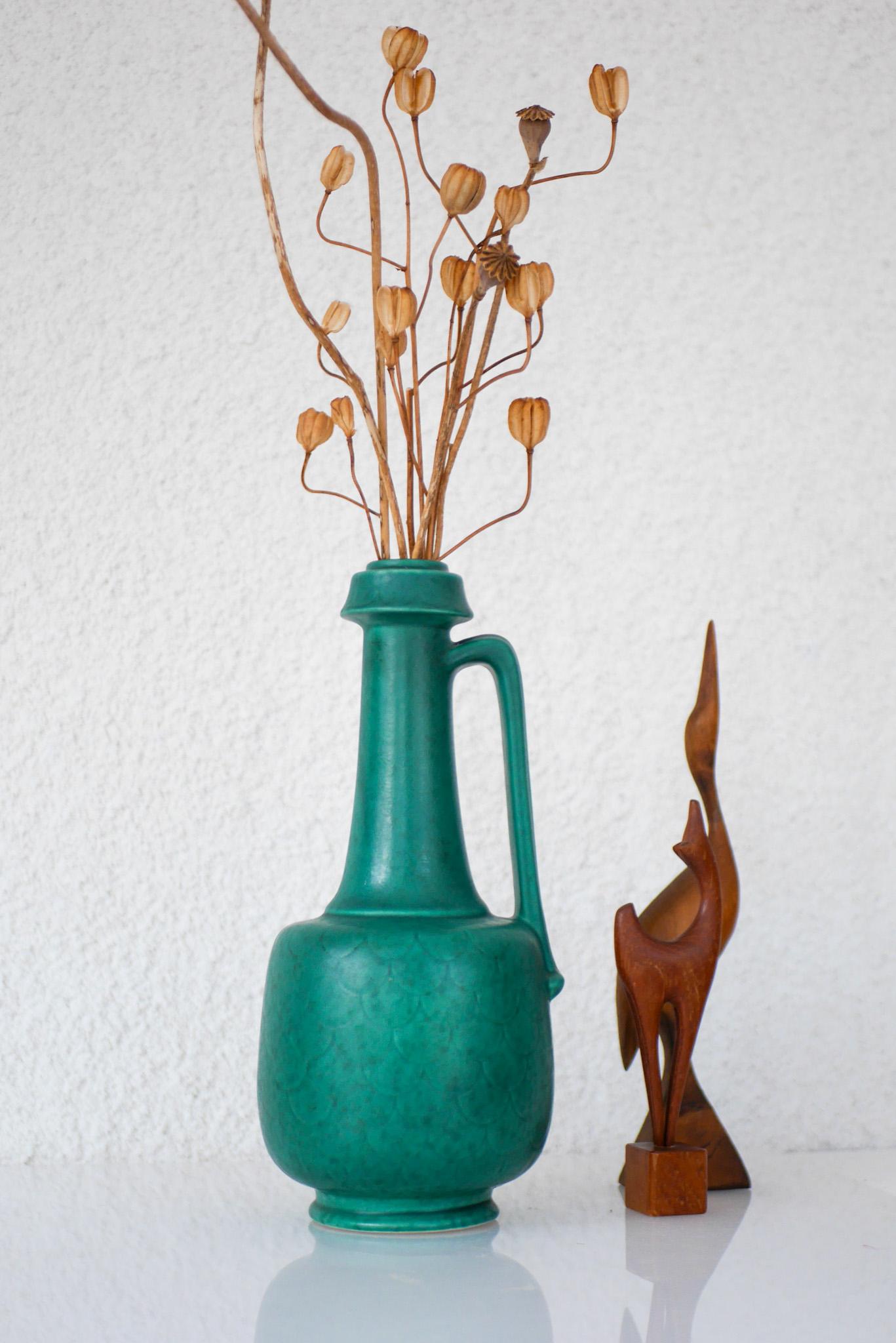 Metà XX secolo Vaso svedese Grace 1930 Art deco ARGENTA di grandi dimensioni di Wilhelm Kåge per Gustavsberg in vendita