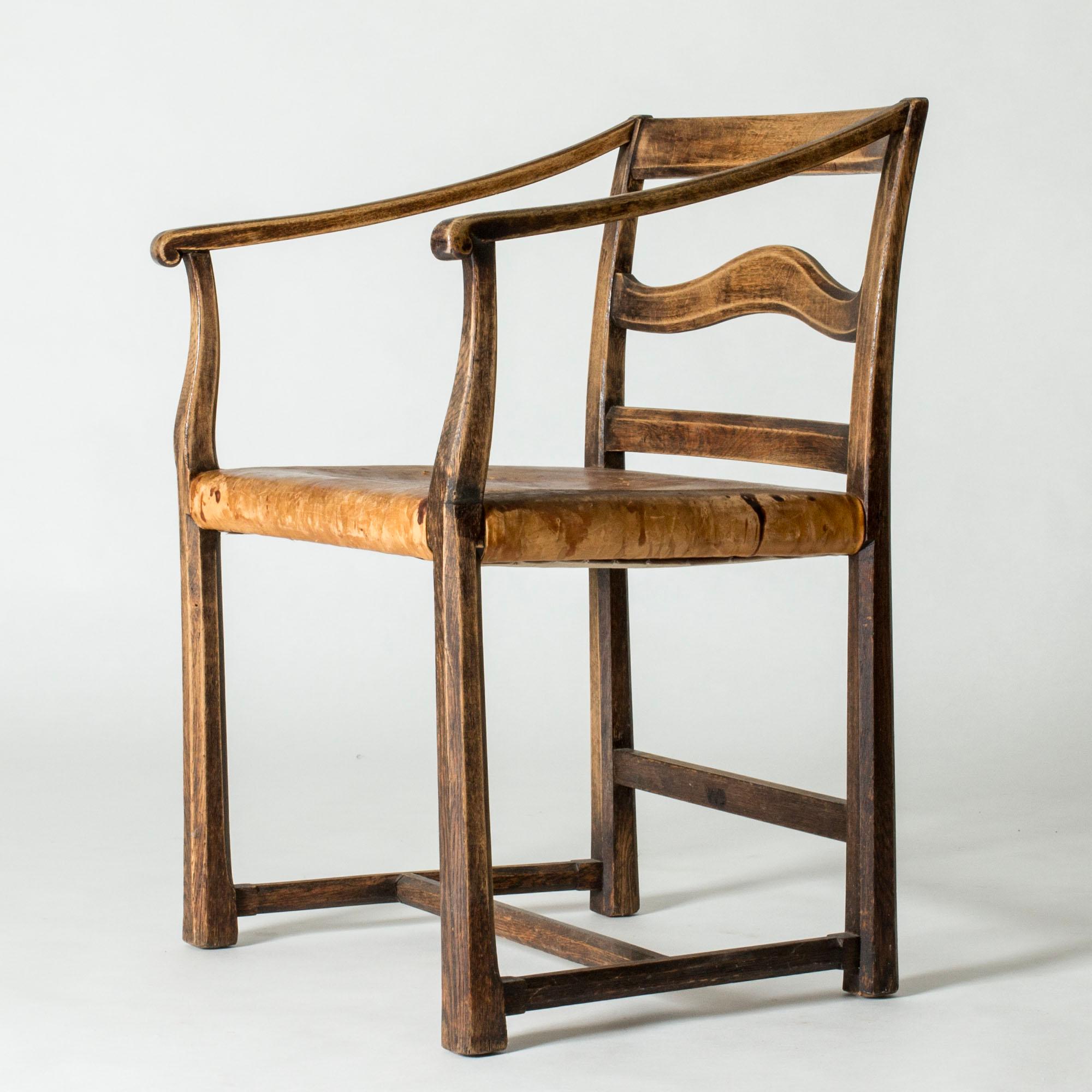 Scandinavian Modern Swedish Grace Armchair by Carl Malmsten, Sweden, 1920s For Sale