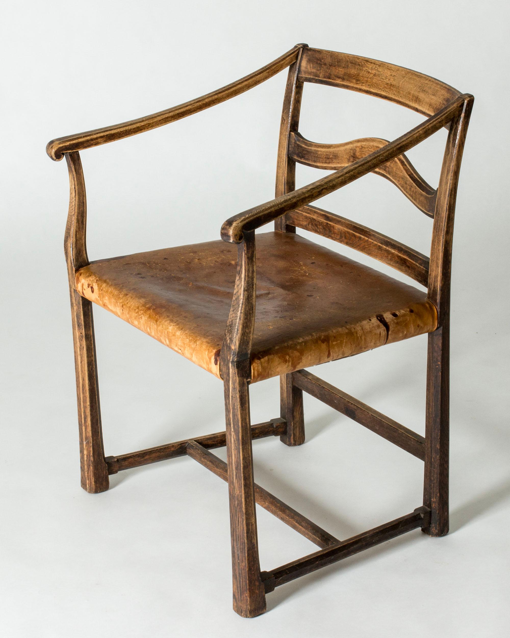 Swedish Grace Armchair by Carl Malmsten, Sweden, 1920s In Good Condition For Sale In Stockholm, SE